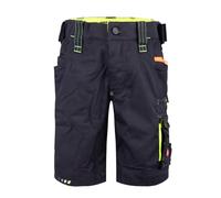Engelbert Strauss E.S. pantaloncini da bambino Motion 2020, da lavoro, nero/giallo segnaletico., 122/128 cm