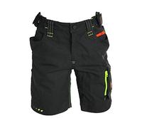 Engelbert Strauss E.S. pantaloncini da bambino Motion 2020, da lavoro, nero/giallo segnaletico., 146/152 cm