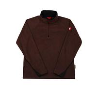 Engelbert Strauss Maglione in pile da uomo Troyer dryplexx Micro, castagna, L