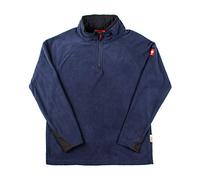 Engelbert Strauss Men Fleece Pullover Troyer dryplexx Micro, Farbe:Dunkelblau, Größe:S