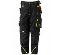 Engelbert Strauss Unisex - Pantaloni da bambino e.s.Motion 2020, Nero/giallo avverso/arancio, 122-128