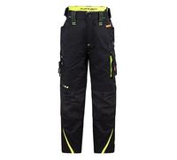 Engelbert Strauss Unisex - Pantaloni da bambino e.s.Motion 2020, Nero/giallo avverso/arancio, 98-104