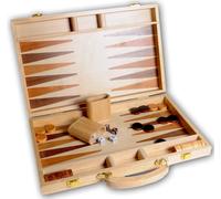 Engelhart - 250536 - Inlaid Wooden Game Backgammon Set 15"