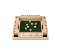 Engelhart - 300407 - Shut The Box - Gioco in Legno per 4 Giocatori - Divertimento per Famiglie