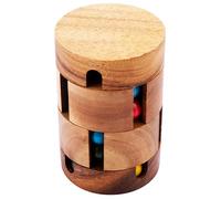 Engelhart - 350210 - REVOLVE - Rompicapo in Legno Difficile - 1 Pezzo - Soluzione Inclusa - Dimensioni: 7,1 x 7,1 x 10,5 cm
