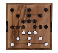 Engelhart - 350270-BW - Nine Men Morris - Gioco del Mulino in Legno Ecologico - 2 Giocatori (3 cm x 13,8 cm x 13,8 cm)