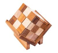 Engelhart - 350390 - Cubo in Box - Rompicapo in Legno Difficile - 9 Pezzi - Soluzione Inclusa - 1 Giocatore