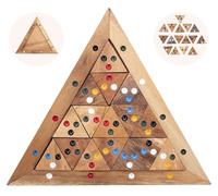 Engelhart - 350480 - Tri Match - Rompicapo in Legno Triangolo - 16 Pezzi in Legno - Gioco di Riflessione Ecologico - 1 Giocatore - Dai 10 Anni in Su