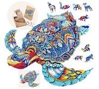 Engelhart - 602290 - Puzzle di Legno Animali: Tartaruga A3-208 Pezzi Unici - Adulti - Scatola Regalo - +12 Anni - 29,7 x 42 cm