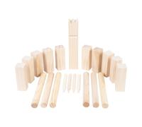 Engelhart Kubb - Gioco in legno di pino, scacchi vichinghi, per esterni, gioco completo per giardino, spiaggia, campeggio e parco, gioco familiare per bambini e adulti