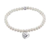 Engelsrufer Bracciale elastico Donna argento - ERB-HEARTWING-PE