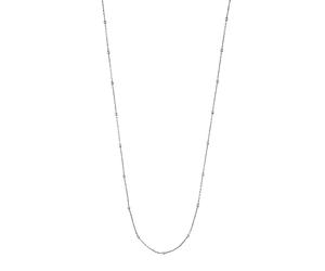 Engelsrufer Collana da donna a sfera in argento sterling con perle argentate, chiusura a moschettone, 50 cm, Argento sterling, Nessuna pietra preziosa