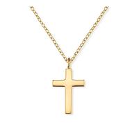 Engelsrufer Collana da Donna Argento Sterling 925 Placcato Oro ERN-LILCROSS-G