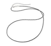 Engelsrufer Collana da donna con ancora in argento sterling con perle in ematite, chiusura a moschettone, lunghezza regolabile, senza nichel, lunghezza: 60 - 70 cm, 60 cm, Argento sterling, Ematite