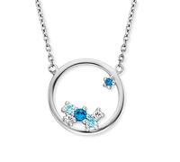 Engelsrufer Collana da donna in argento 925 con zirconi 32012671, Länge 40 + 4 cm, Argento sterling, Zirconia cubica