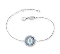 Engelsrufer ERB-EYE-ZIM - Bracciale da donna in argento 925 con occhio di Nazar smaltato e zirconi, 15mm, Argento sterling argento Sterling 925SI/RHO, Zirconia cubica