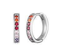 Engelsrufer ERE-WARM-ZIM-CR-13 - Orecchini a cerchio, in argento Sterling con zirconi in colori caldi, diametro: 21 mm, 21mm, Argento sterling, Zirconia cubica
