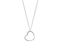 Engelsrufer ERN-HEARTWARM-ZIM - Collana con ciondolo a forma di cuore in argento sterling e zirconi cubici multicolor, lunghezza 42 cm + 4 cm + 4 cm, 42 cm, Argento sterling, Zirconia cubica