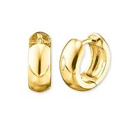 Engelsrufer Orecchini a cerchio da donna Anna in argento sterling placcato oro, chiusura a clip, senza nichel, 13 mm, Ø13 mm, Argento sterling, Nessuna pietra preziosa