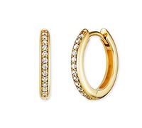 Engelsrufer Orecchini a cerchio da donna, in argento 925, 24 zirconi, 32023815, 16mm, Argento sterling, Zirconia cubica