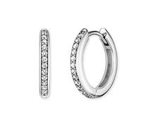 Engelsrufer Orecchini a cerchio da donna, in argento 925, 24 zirconi, 32023815, 16mm, Argento sterling, Zirconia cubica