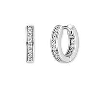Engelsrufer Orecchini a cerchio da donna, in argento 925, 24 zirconi, 32023816, 13mm, Argento sterling, Zirconia cubica