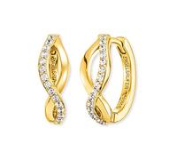 Engelsrufer Orecchini a cerchio Paradise da donna in argento Sterling - chiusura a clip - senza nichel - 16,5 mm