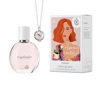 Engelsrufer Powerful Stone - Eau de Parfum 30 ml Loving Energy & Paradise collana con vero quarzo rosa in acciaio inox IP rodio - regalo donna