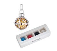 Engelsrufer Set ER-09-M + I97ERO-SOUNDBALL-M-IND - Ciondolo classico da donna, in argento Sterling, senza nichel, taglia M, 20 mm, Argento sterling, Nessuna pietra preziosa