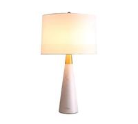 ENGENDER Lampada da Tavolo Lampada da Tavolo Decorativa Camera da Letto Principale Comodino Camera d'albergo Lampada da scrivania Lampada d'Arte di Lusso Lampada da Scrivania(White)