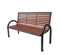 ENGENDER Panchina da Giardino Panca Con Schienale For Parco For Il Tempo Libero All'aperto In Ferro Metallico Sedile For Osservazione Del Comunitario Adatto For Giardino Cortile(A)