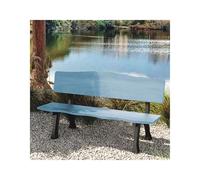 ENGENDER Sedia Da Parco Panca For Riposo All'aperto Cortile Sedile In Alluminio Pressofuso Striscia Di Schienale For Il Tempo Libero Della Comunità(A 180CM)