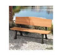 ENGENDER Sedia Da Parco Panca For Riposo All'aperto Cortile Sedile In Alluminio Pressofuso Striscia Di Schienale For Il Tempo Libero Della Comunità(C 180CM)