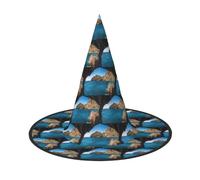 ENGhjes Arco A Maiorca Spagna Stampa Cappello di Halloween Morbido Panno Oxford Per Carnevali Pieghevole Salvaspazio Design