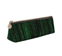 ENGhjes Astuccio in pelle con stampa di Hacker Era, grazioso astuccio con cerniera, per ragazzi e ragazze, regalo per il rientro a scuola, bianco, Taglia unica, Astuccio per trucchi