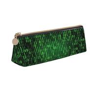 ENGhjes Astuccio in pelle con stampa di Hacker Era, grazioso astuccio con cerniera, per ragazzi e ragazze, regalo per il rientro a scuola, bianco, Taglia unica, Astuccio per trucchi