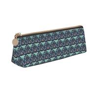 ENGhjes Bellissimo astuccio in pelle con stampa di falene, grazioso astuccio con cerniera, per ragazzi e ragazze, regalo per il rientro a scuola, bianco, Taglia unica, Astuccio per trucchi