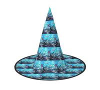 ENGhjes Colorato 3d Natura Scenic Del Mare Subacquea Di Pesci Tropicali Stampa Cappello di Halloween Morbido Panno Oxford Per Carnevali Pieghevole Salvaspazio Design