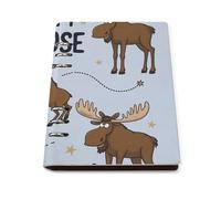 ENGhjes Don't Moose With Me - Taccuino A5, ricaricabile, 180°, per appunti e agenda giornaliera