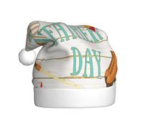 ENGhjes Felice Festa Del Padre Stampa Vacanza Peluche Unico Elegante Adulto Donne Uomini Cappello di Babbo Natale Inverno Cappelli di Natale Cappelli di Natale