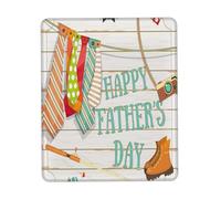ENGhjes Happy Father'S Day - Tappetino per mouse da gioco grande, con bordi cuciti, base in gomma naturale antiscivolo resistente