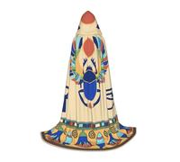 ENGhjes Mantello con cappuccio per travestimento da scarabeo egiziano, per adolescenti, Halloween, strega, vampiro, mago, ballo in maschera