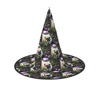 ENGhjes Pugs In The Garden Printing Halloween Hat Soft Oxford Cloth For Carnival Design salvaspazio pieghevole