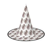 ENGhjes Simbolo di musica che stampa il panno molle di Oxford del cappello di Halloween per progettazione pieghevole di risparmio di spazio di carnev