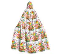 ENGhjes Sweet Candy - Mantello con cappuccio per Halloween, 140 cm, per cosplay, feste a tema
