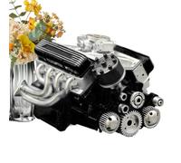 Engine Model, Engine Building Block, 5,91 x 4,33 x 4,13 pollici Realistic Science Toys, Resin V8 Blocks, Educational Desk Decor for Home, Kids, Bookshelf and Living Room Display