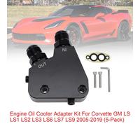 Engine Oil Cooler Adapter Kit Per Corvette GM LS LS1 LS2 LS3 LS6 05-19 (5-Pack)