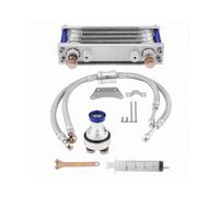 Engine Oil Cooler Radiator System Kit for CB CG 100CC-250CC Motorcycles, 65ml Capacity, Silver Durable Cooling Accessory