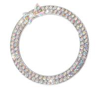 Engine Start Stop Button Ring - Rhinestone Car Decor, Ignition Switch Decorative Trim Rings, Crystal Dotted Push Cover | Suitable for Styling Dashboard Upgrade Vehicle Interior Decors