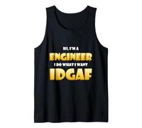 Engineer IDGAF Meme Costume Mechanical Engineering Student Canotta